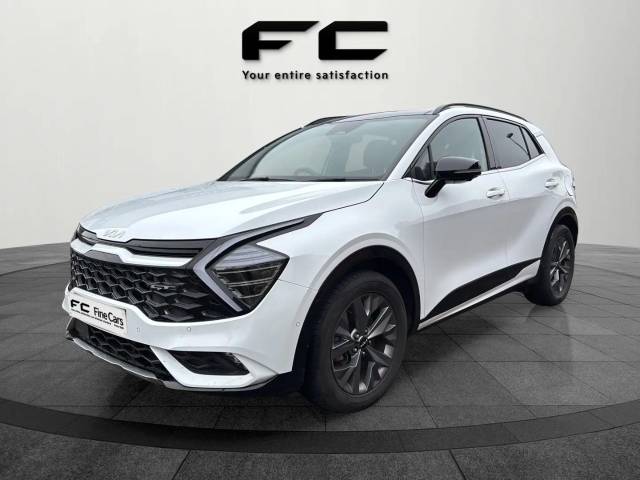 Kia Sportage 1.6T GDi HEV GT-Line S 5dr Auto Estate Petrol / Electric Hybrid Fusion White Premium Metallic