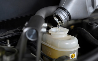 Top up brake fluid